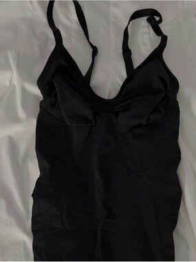 SKIMS Black Scoop Neck Tank Dress
